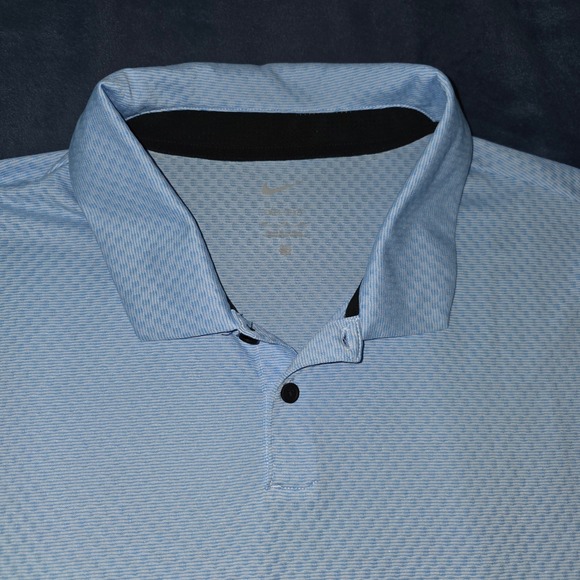 Nike Other - Nike Dri-FIT Polo Shirt Mens 3XL Blue Textured Golf Performance Top
